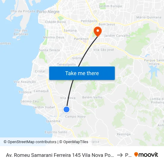Av. Romeu Samarani Ferreira 145 Vila Nova Porto Alegre - Rio Grande Do Sul 91750-740 Brasil to Pucrs map