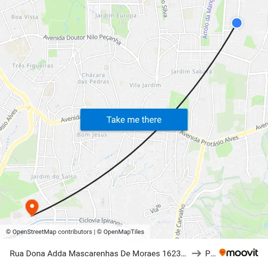 Rua Dona Adda Mascarenhas De Moraes 1623 - Jardim Itu-Sabará Porto Alegre - Rs 91220-140 Brasil to Pucrs map