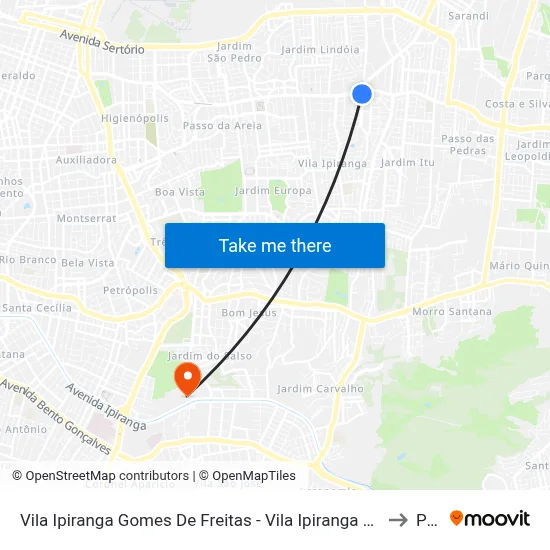 Vila Ipiranga Gomes De Freitas - Vila Ipiranga Porto Alegre - Rs 91010-004 Brasil to Pucrs map