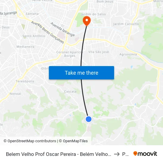 Belem Velho Prof Oscar Pereira - Belém Velho Porto Alegre - Rs Brasil to Pucrs map