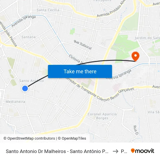 Santo Antonio Dr Malheiros - Santo Antônio Porto Alegre - Rs 90450-190 Brasil to Pucrs map