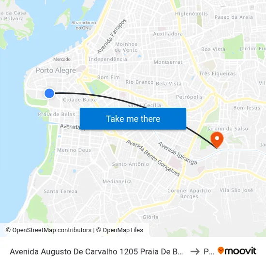 Avenida Augusto De Carvalho 1205 Praia De Belas Porto Alegre - Rio Grande Do Sul 90010-390 Brasil to Pucrs map