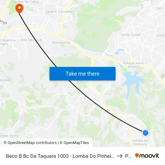 Beco B Bc Da Taquara 1003 - Lomba Do Pinheiro Porto Alegre - Rs 91570-670 Brasil to Pucrs map