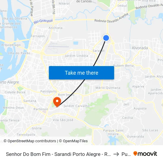 Senhor Do Bom Fim - Sarandi Porto Alegre - Rs 91140-010 Brasil to Pucrs map