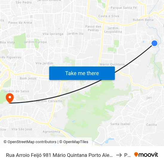 Rua Arroio Feijó 981 Mário Quintana Porto Alegre - Rio Grande Do Sul 91250 Brasil to Pucrs map