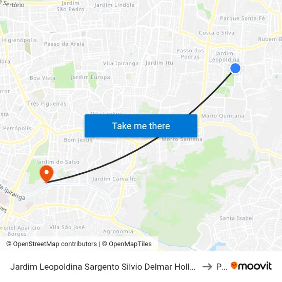 Jardim Leopoldina Sargento Silvio Delmar Hollenbach - Rubem Berta Porto Alegre - Rs 91240-120 Brasil to Pucrs map
