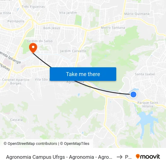 Agronomia Campus Ufrgs - Agronomia - Agronomia Porto Alegre - Rs Brasil to Pucrs map