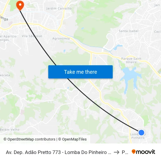 Av. Dep. Adão Pretto 773 - Lomba Do Pinheiro Porto Alegre - Rs 91570-730 Brasil to Pucrs map