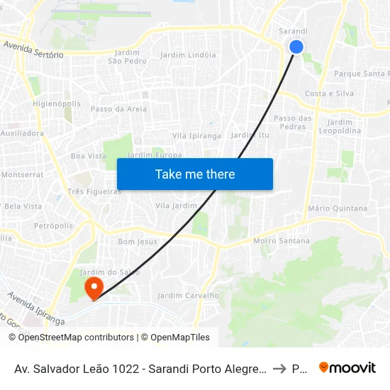 Av. Salvador Leão 1022 - Sarandi Porto Alegre - Rs 91130-700 Brasil to Pucrs map