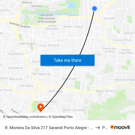 R. Moreira Da Silva 217 Sarandi Porto Alegre - Rio Grande Do Sul 91110-360 Brasil to Pucrs map