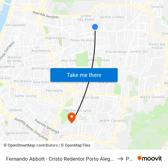 Fernando Abbott - Cristo Redentor Porto Alegre - Rs 91010-004 Brasil to Pucrs map