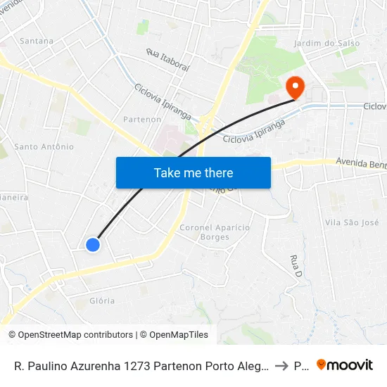 R. Paulino Azurenha 1273 Partenon Porto Alegre - Rio Grande Do Sul 90680-240 Brasil to Pucrs map