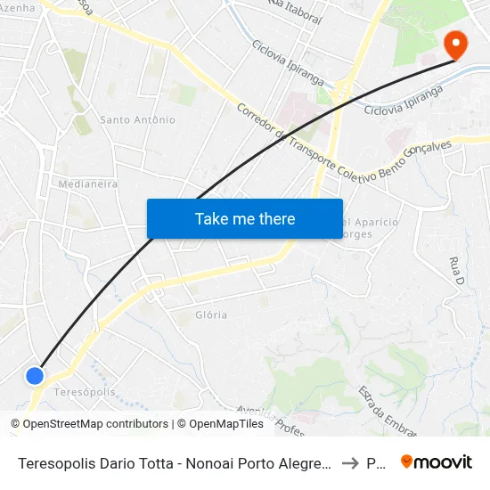 Teresopolis Dario Totta - Nonoai Porto Alegre - Rs 90840-740 Brasil to Pucrs map
