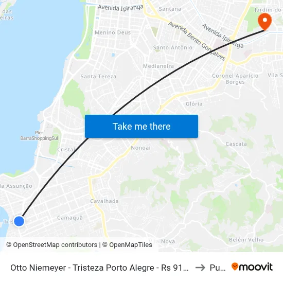 Otto Niemeyer - Tristeza Porto Alegre - Rs 91900-190 Brasil to Pucrs map