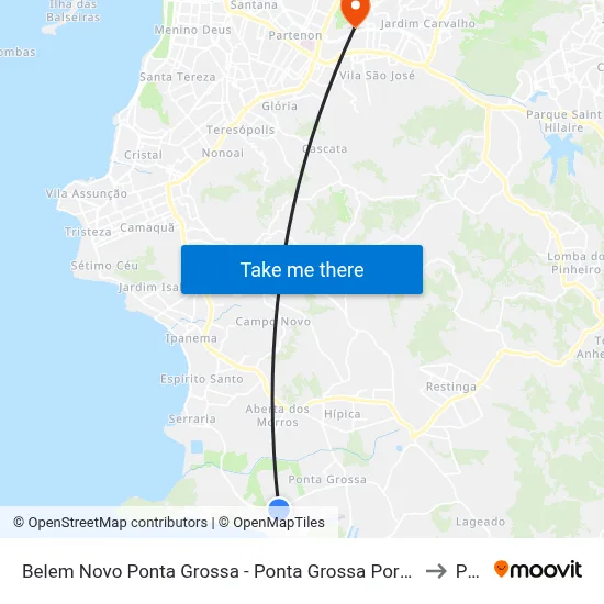 Belem Novo Ponta Grossa - Ponta Grossa Porto Alegre - Rs 91780-590 Brasil to Pucrs map