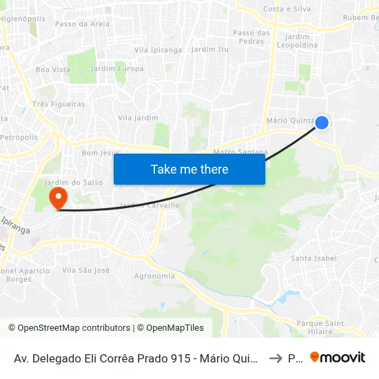 Av. Delegado Eli Corrêa Prado 915 - Mário Quintana Porto Alegre - Rs 91260-300 Brasil to Pucrs map
