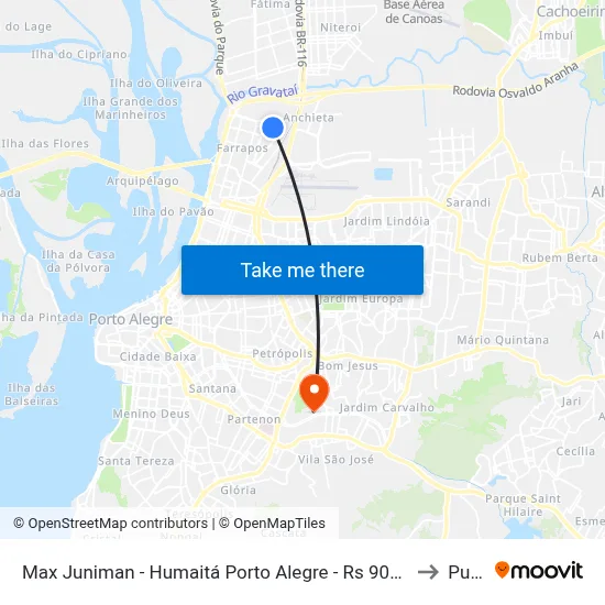Max Juniman - Humaitá Porto Alegre - Rs 90250-060 Brasil to Pucrs map