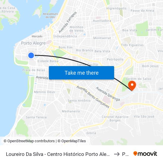Loureiro Da Silva - Centro Histórico Porto Alegre - Rs 90050-240 Brasil to Pucrs map