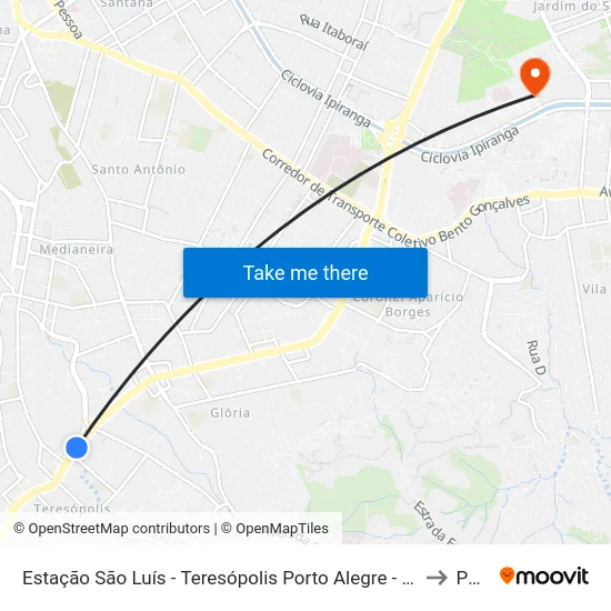Estação São Luís - Teresópolis Porto Alegre - Rs 90870-001 Brasil to Pucrs map