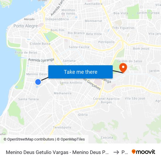 Menino Deus Getulio Vargas - Menino Deus Porto Alegre - Rs 90150-000 Brasil to Pucrs map
