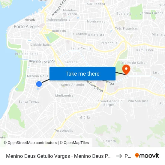 Menino Deus Getulio Vargas - Menino Deus Porto Alegre - Rs 90150-000 Brasil to Pucrs map