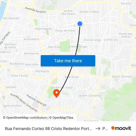 Rua Fernando Cortez 88 Cristo Redentor Porto Alegre - Rs 91350-270 Brasil to Pucrs map