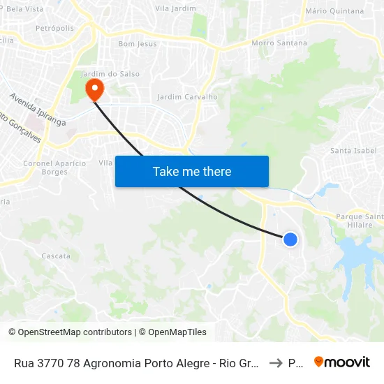 Rua 3770 78 Agronomia Porto Alegre - Rio Grande Do Sul 91540 Brasil to Pucrs map
