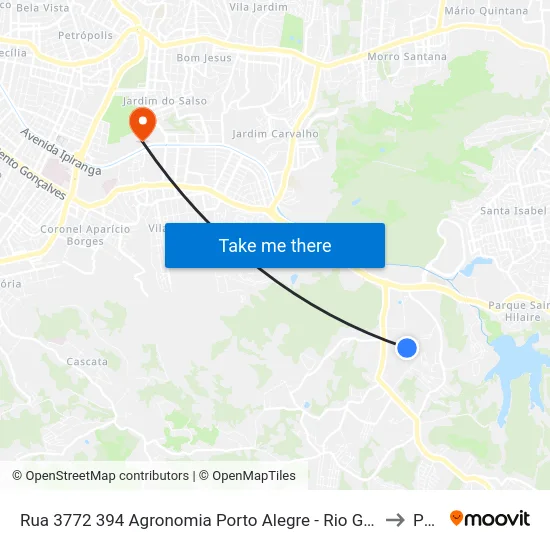 Rua 3772 394 Agronomia Porto Alegre - Rio Grande Do Sul 91540 Brasil to Pucrs map