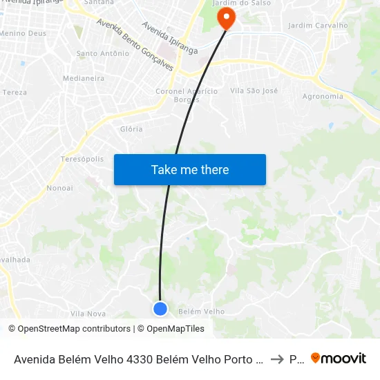 Avenida Belém Velho 4330 Belém Velho Porto Alegre - Rio Grande Do Sul 91740-810 Brasil to Pucrs map