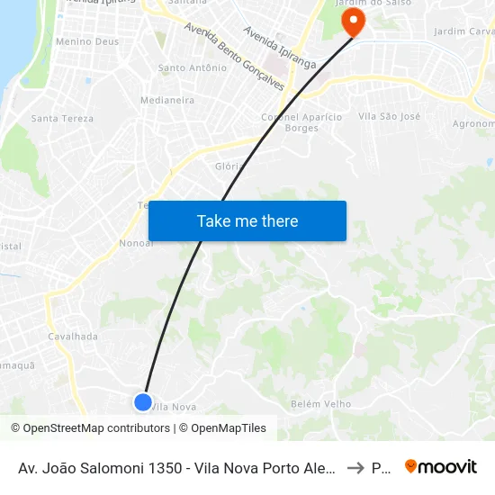 Av. João Salomoni 1350 - Vila Nova Porto Alegre - Rs 91740-830 Brasil to Pucrs map