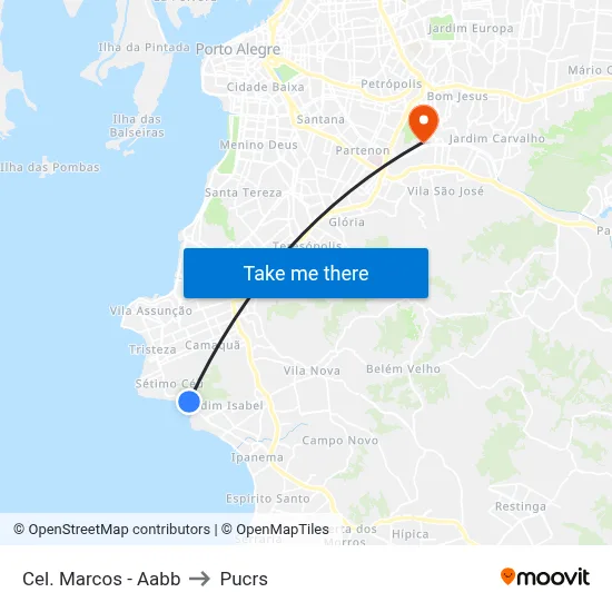 Cel. Marcos - Aabb to Pucrs map