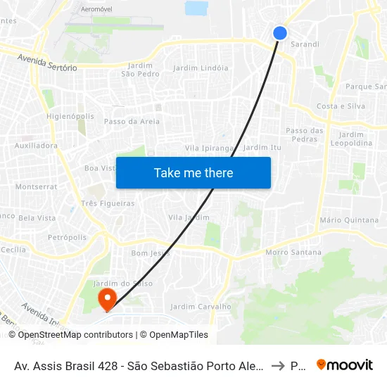 Av. Assis Brasil 428 - São Sebastião Porto Alegre - Rs 91110-000 Brasil to Pucrs map