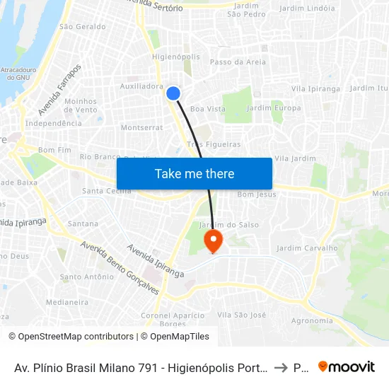 Av. Plínio Brasil Milano 791 - Higienópolis Porto Alegre - Rs 90520-000 Brasil to Pucrs map