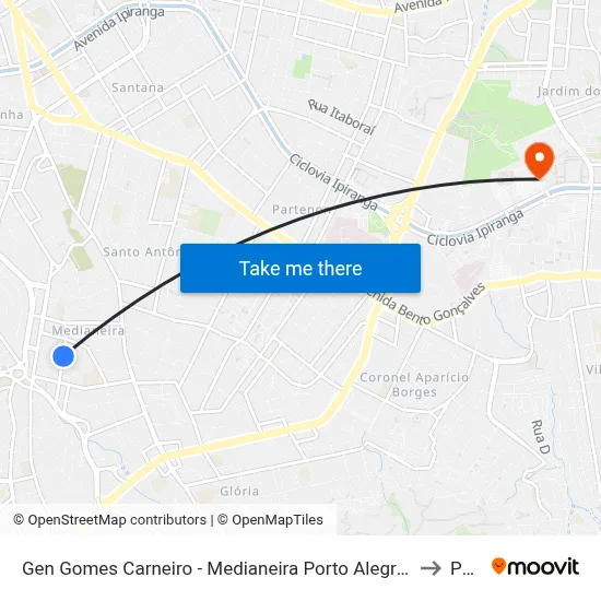 Gen Gomes Carneiro - Medianeira Porto Alegre - Rs 90870-280 Brasil to Pucrs map
