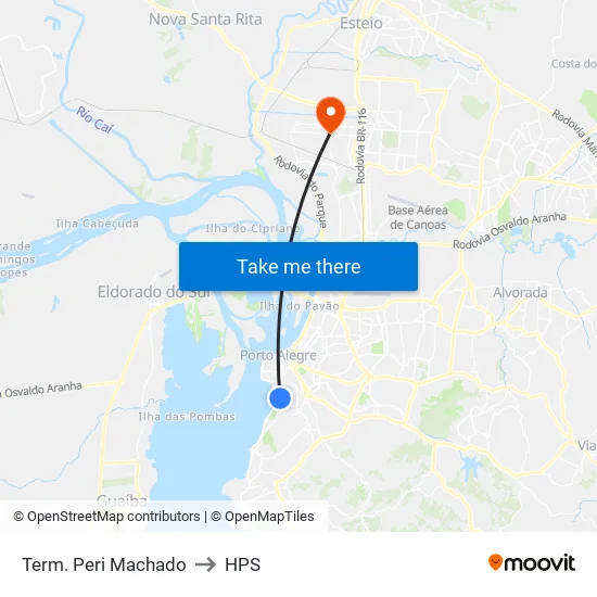 Term. Peri Machado to HPS map