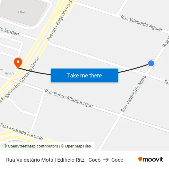 Rua Valdetário Mota | Edifício Ritz - Cocó to Cocó map