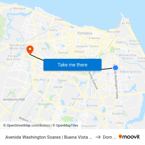 Avenida Washington Soares | Buena Vista Open Mall - Engenheiro Luciano Cavalcante to Dom Lustosa map
