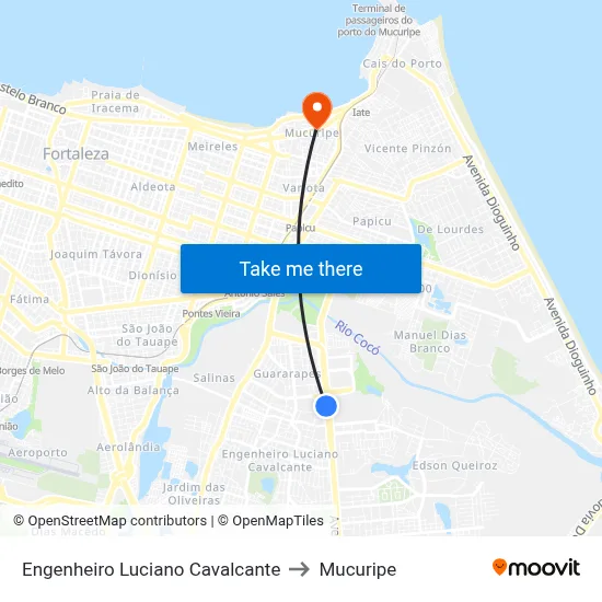 Engenheiro Luciano Cavalcante to Mucuripe map