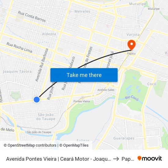 Avenida Pontes Vieira | Ceará Motor - Joaquim Távora to Papicu map