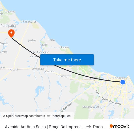 Avenida Antônio Sales | Praça Da Imprensa - Dionísio Torres to Poco Doce map