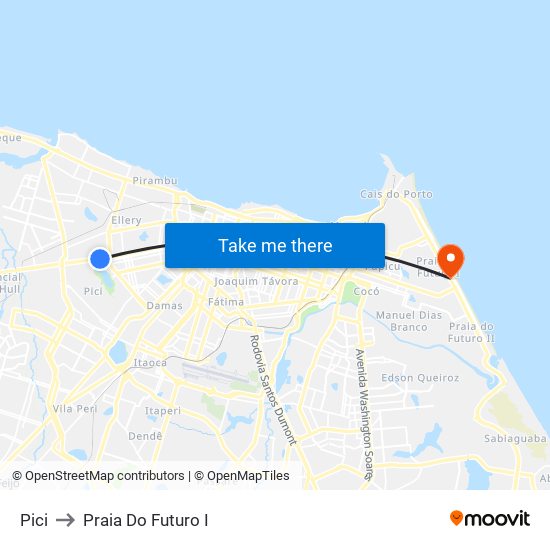 Pici to Praia Do Futuro I map