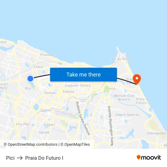 Pici to Praia Do Futuro I map