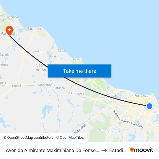 Avenida Almirante Maximiniano Da Fonseca | Uni7 - Engenheiro Luciano Cavalcante to Estádio O Zezão map