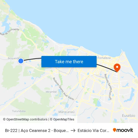 Br-222 | Aço Cearense 2 - Boqueirão to Estácio Via Corpvs map