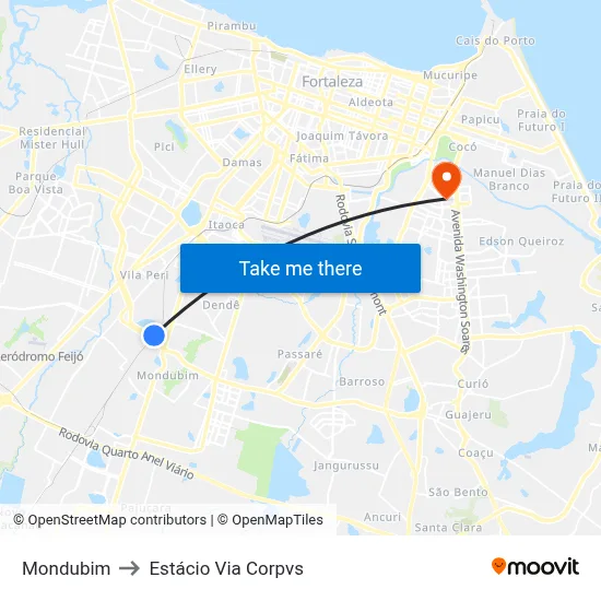 Mondubim to Estácio Via Corpvs map