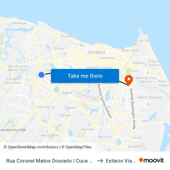 Rua Coronel Matos Dourado | Cuca Pici - Dom Lustosa to Estácio Via Corpvs map