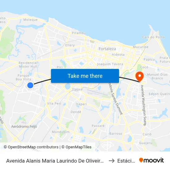 Avenida Alanis Maria Laurindo De Oliveira | Igreja Nossa Senhora Da Conceição - Conjunto Ceará I to Estácio Via Corpvs map