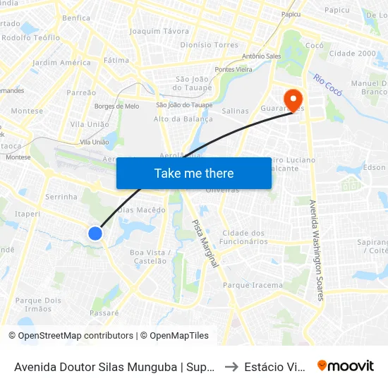 Avenida Doutor Silas Munguba | Super Do Povo - Serrinha to Estácio Via Corpvs map
