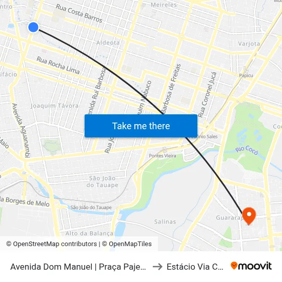 Avenida Dom Manuel | Praça Pajeú - Centro to Estácio Via Corpvs map
