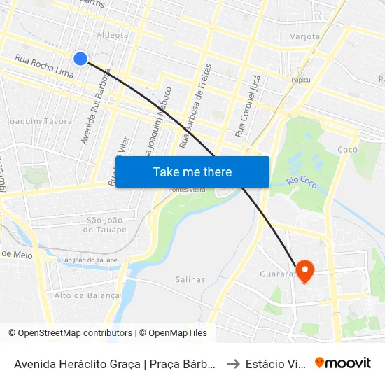 Avenida Heráclito Graça | Praça Bárbara De Alencar - Aldeota to Estácio Via Corpvs map